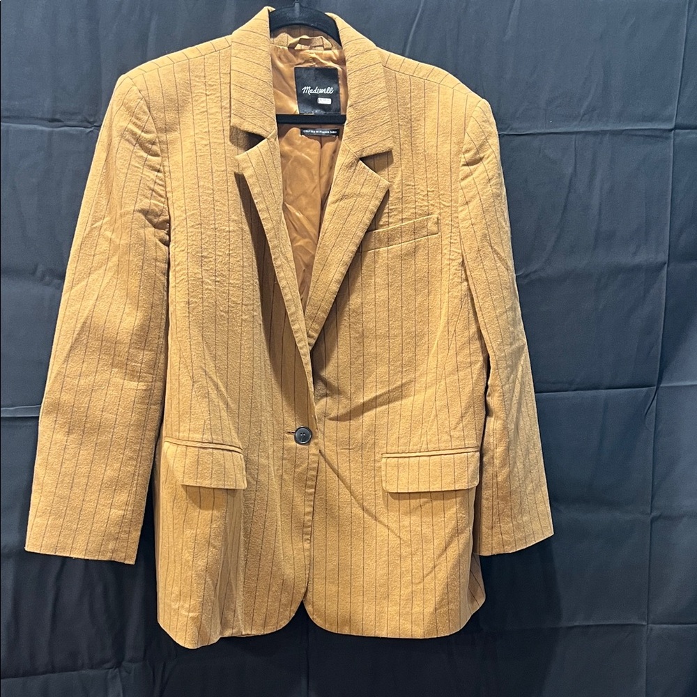 Madewell Black and Tan Blazer